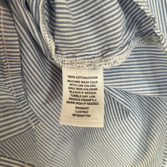 SOLD Nordstrom BP 100% Cotton Off-shoulder striped shirt - Picture 5 of 5